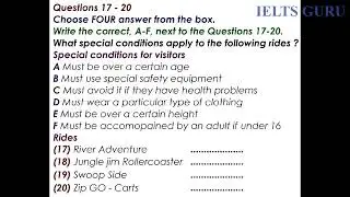 IELTS LISTENING TEST HARD ONE