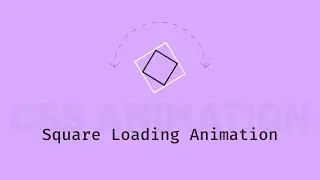 Square loading animation CSS only