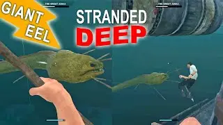 Hunting The GIANT EEL (The Great Abaia) In Stranded Deep [Multiplayer, Co-Op]