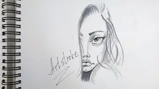 Как рисовать простые скетчи, лицо. Hot to draw sketch, face.