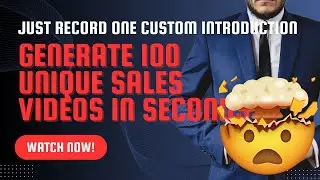 Record a custom introduction, generate thousands of videos! - Weezly