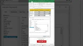 Change Color of Cell With Excel #excel #shorts