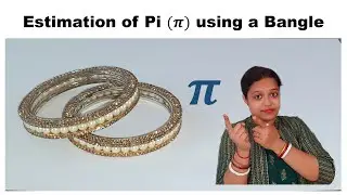 Pi Calculation of Pi using Circular bangle maths #pi #mathematics #tlm  #maths #interestingfacts