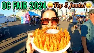 OC Fair 2024🍩Top 5 Foods!🤤 #ocfairfoods #ocfair2024 #ocfair