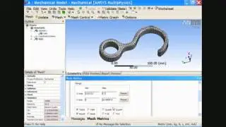 ANSYS 12 1 Tutorial   Mesh Quality Metric in ANSYS Workbench 12 1