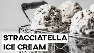 No-Churn Stracciatella Ice Cream | Cravings Journal