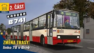 OMSI 2 #159 (2/2) Jedu trasu z roku 2011 s Karosou B741 v Brně do Židenic (
