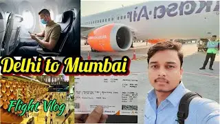 Delhi to Mumbai Flight | Full Journey and Airport Experience | Flight Vlog | Travel Vlog