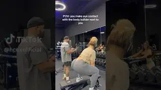POV: You make eye contact with the body builder next to you. #tiktok #shorts