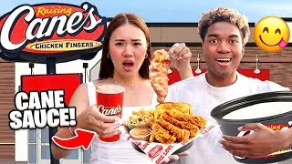 We Tried RAISING CANE'S For The FIRST TIME! (ENTIRE MENU)