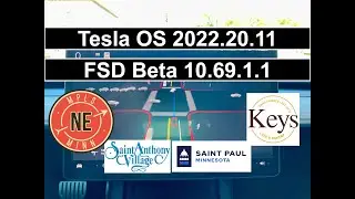 Tesla - FSD Beta 10.69.1.1 - Keys Cafe (St. Paul)