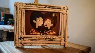 Marco de papel para fotos👫💏💑 (Dia del Padre)