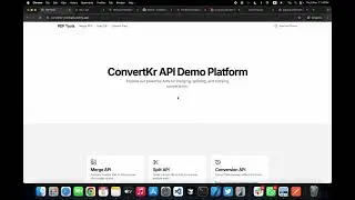 Next.js PDF Tools Application | Merge, Split & Convert PDFs | Convertkr MockApis 