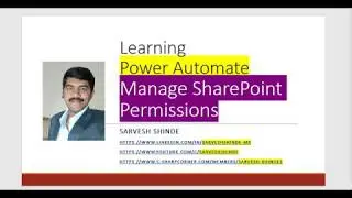 Manage SharePoint Permissions through Power Automate | Power platform | FLOW | Permission management