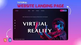 Modern Website Landing Page UI using Html and CSS only