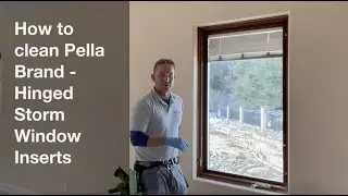 WHAT A PAIN!!! How to Clean Pella Brand - Hinged Storm Window Inserts.