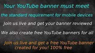 YouTube banner review and banner editing tutorial using Photopea