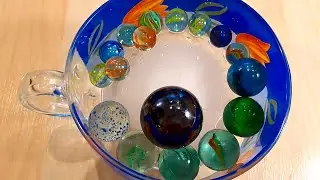 Marble Run ASMR | Ice vs Colourful Marbles