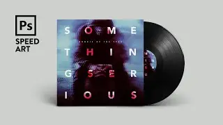 Making an Album Cover with Subtle Glitch Effect In Photoshop | Speed Art