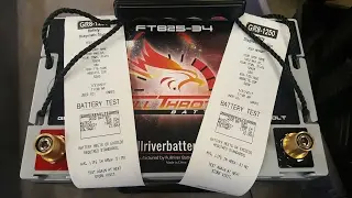 Test My Batteries: Full Throttle Group 34 AGM (Brass SAE Post, Part: FT825-34)