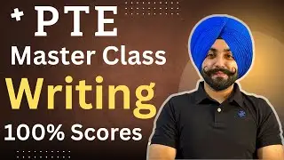 PTE writing master class how to improve writing, essay 100% working template ( Gurwinder PTE )