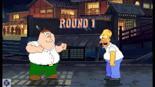 M.U.G.E.N. (PC) PETER GRIFFIN vs HOMER SIMPSON 