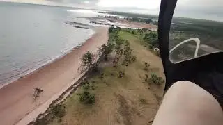 Gyro low beach fly over - Darwin