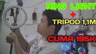 RING LIGHT 26CM + TRIPOD 1,1M CUMA 195K?!?!?