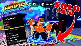 Solo Cursed Train Raid With Prime Carp/Garp In Anime Defenders