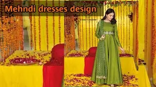 mehndi dresses design #dress #wedding #brides