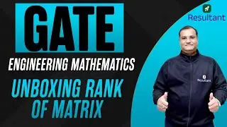 GATE 2025 | Engineering Mathematics | Unboxing Rank of Matrix | By Ankit Joshi Sir