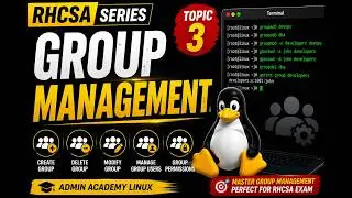 Linux Group Management Tutorial | RHCSA Topic #3 | Beginner to Admin