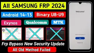 SAMSUNG FRP BYPASS 2024🔥ANDROID 12-13-14 Latest Security 2024✔️Frp Lock Removal | Frp Unlock U8,U9