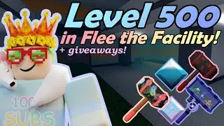 I GOT LEVEL 500 IN FLEE THE FACILITY!!! (and died a bunch in the process...)