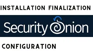 Finalizing security onion installation