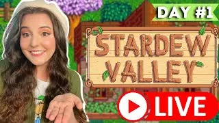 🔴 Welcome to the Farm! Can I Make it 100 Days? 🌾 | Stardew Valley Live Stream | DAY 1