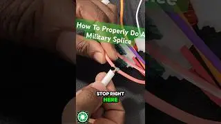 How To Do A Military Splice WIRE Connection in a Car 