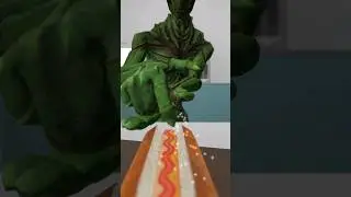 je me prends la tête avec un client 😤 #restaurant #humour #vrchat #hotdog
