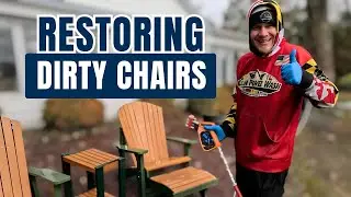 Restoring Dirty Chairs: Power Washing Transformation