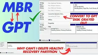How to Convert MBR to GPT (Windows 10/11)  -  Fix 