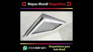 Painéis magnéticos Mapa-Mundí de aço sob medida para seus ímãs de viagem.