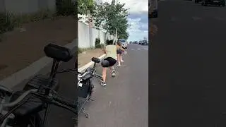 My daughter ran away on her motorcycle 