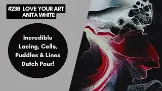 #238- Incredible Lacing, Cells Puddle & Lines | Dutch Pour!