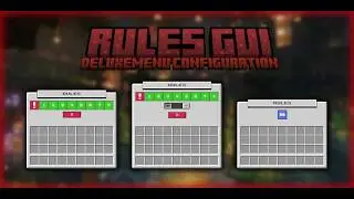 Rules GUI Configuration | Modern UI ResourcePack | SHOWCASE
