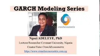 Basics of GARCH Modeling    