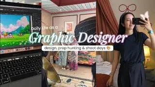 what being a graphic designer in Indonesia actually looks like — design, prop hunting & shoot days 🎨