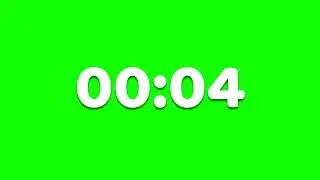 5 Seconds Green Screen Timer with Sound | 