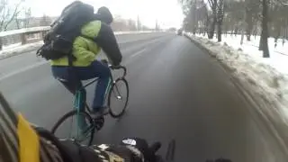 Laizy winter fixedgear ride 22 01 17