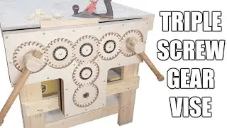 DIY Triple Screw Gear Vise - Free Plans!