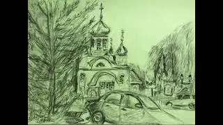 4️⃣ Городские пленэрные зарисовки - наброски (лето - осень 2022г.)  ч.4  г. Чистополь